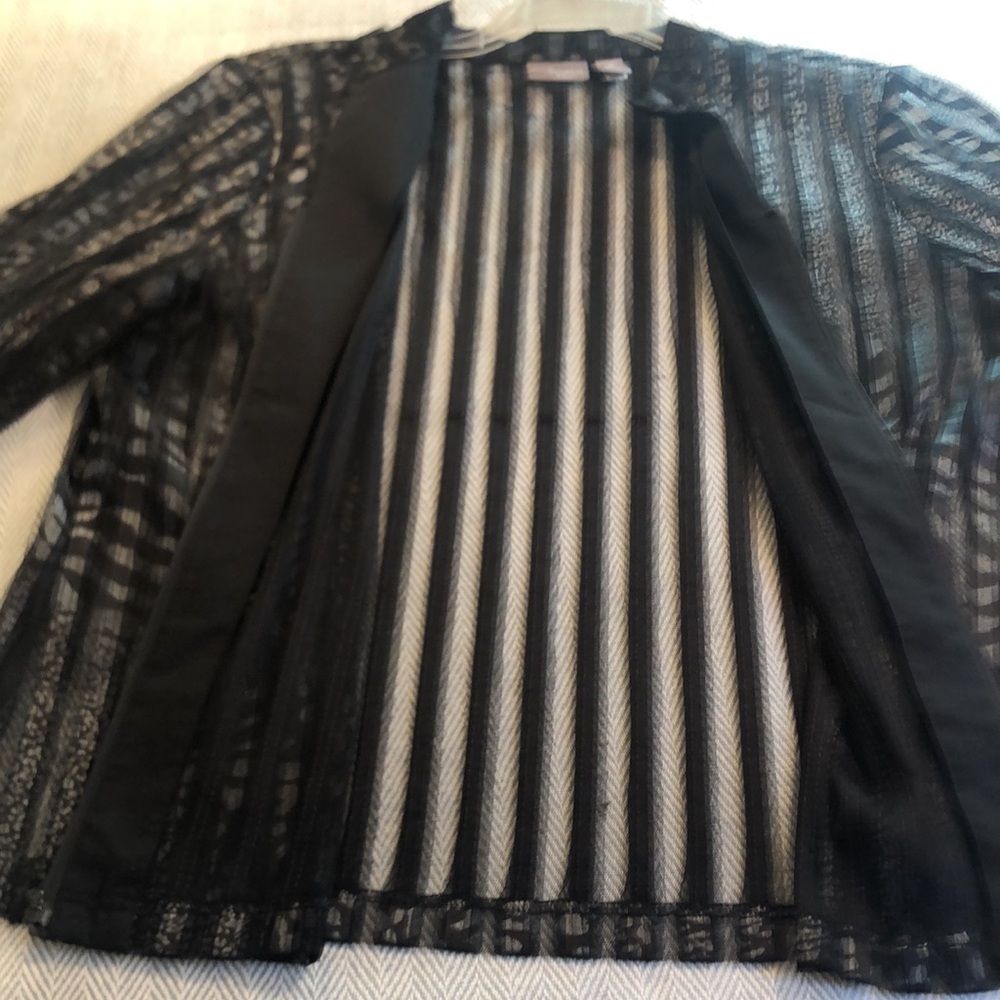 CHICOS TRAVELERS Sz 3 16-18 ZIP UP Lightweight Jacket Pit to Pit 24 1/2" Preworn - Picture 11 of 16